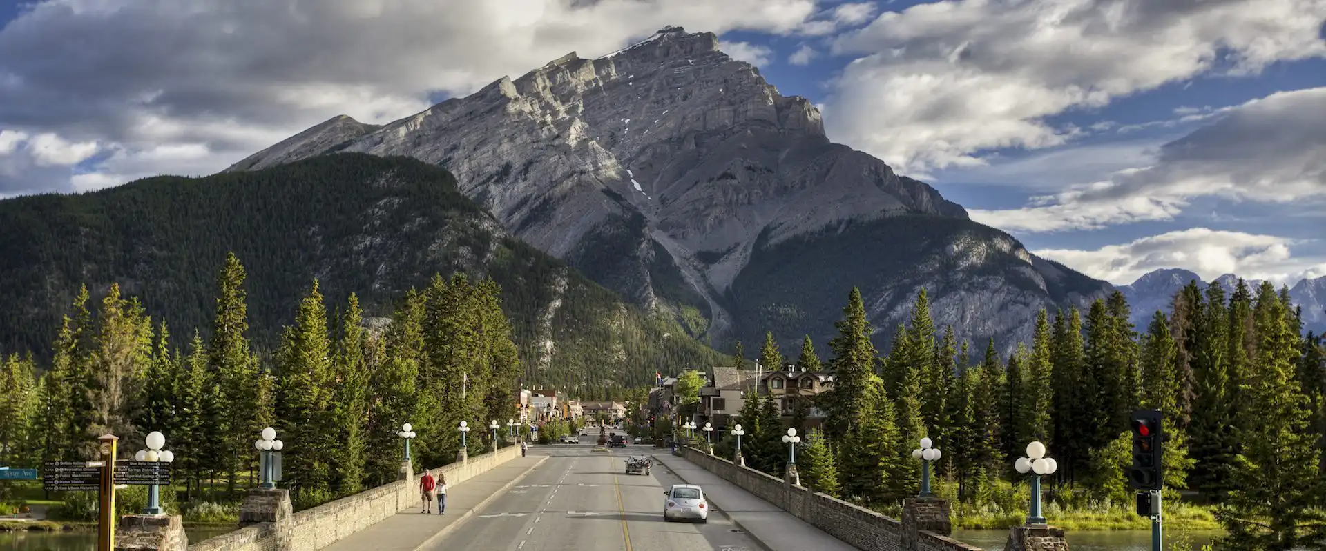 Banff Avenue in the Summer