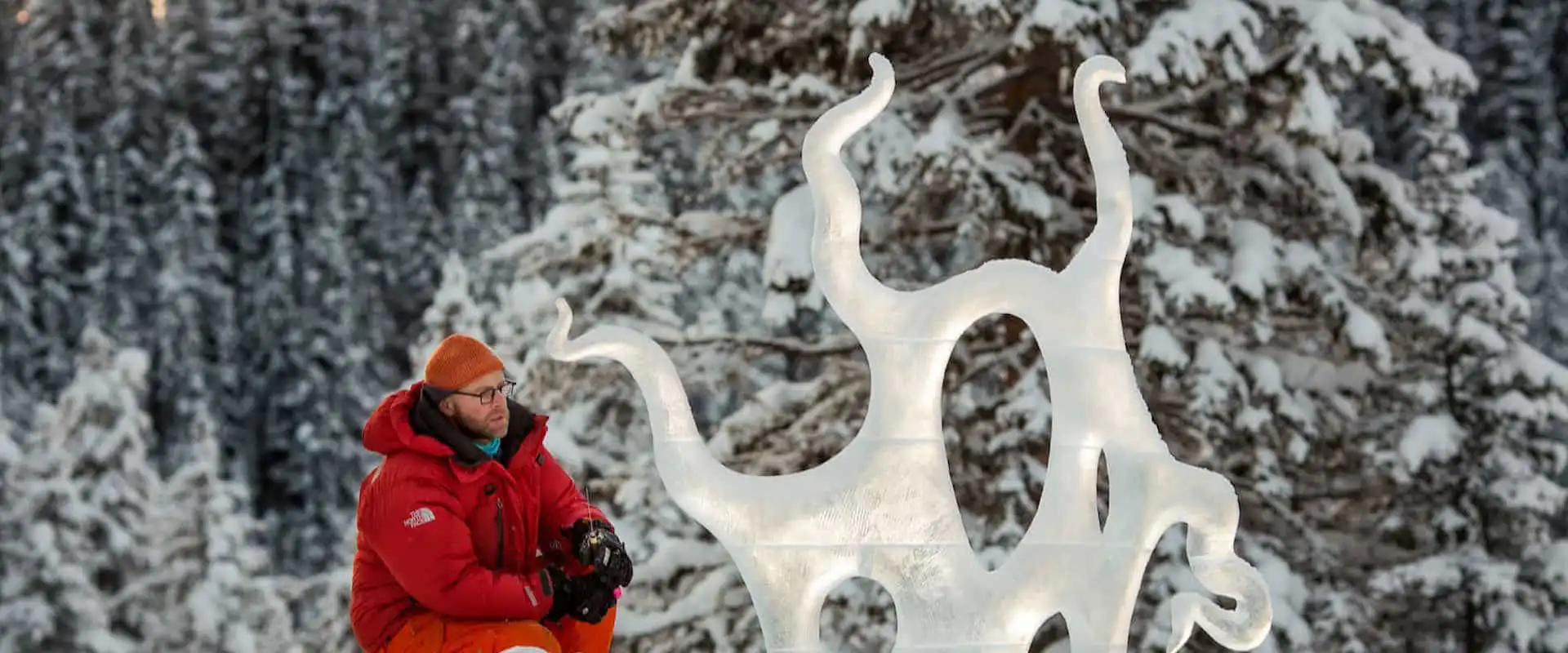 See the Ice Sculptures at Lake Louise during the Ice Magic Festival in January
