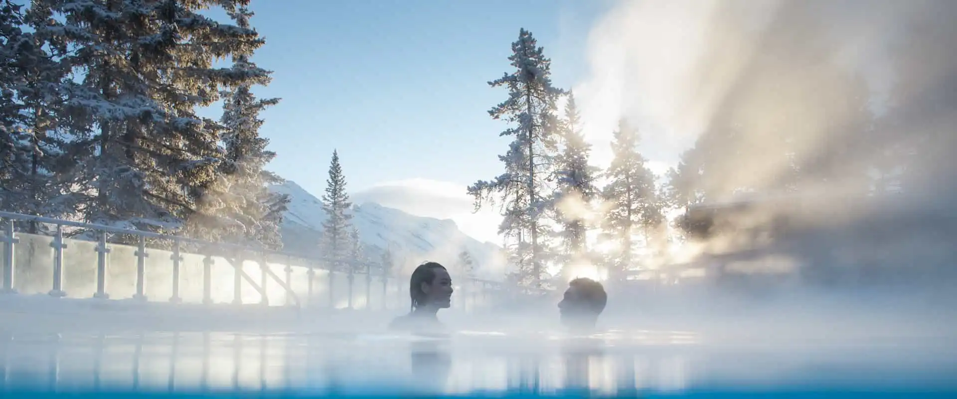 Enjoy the Banff Hot Springs in Winter