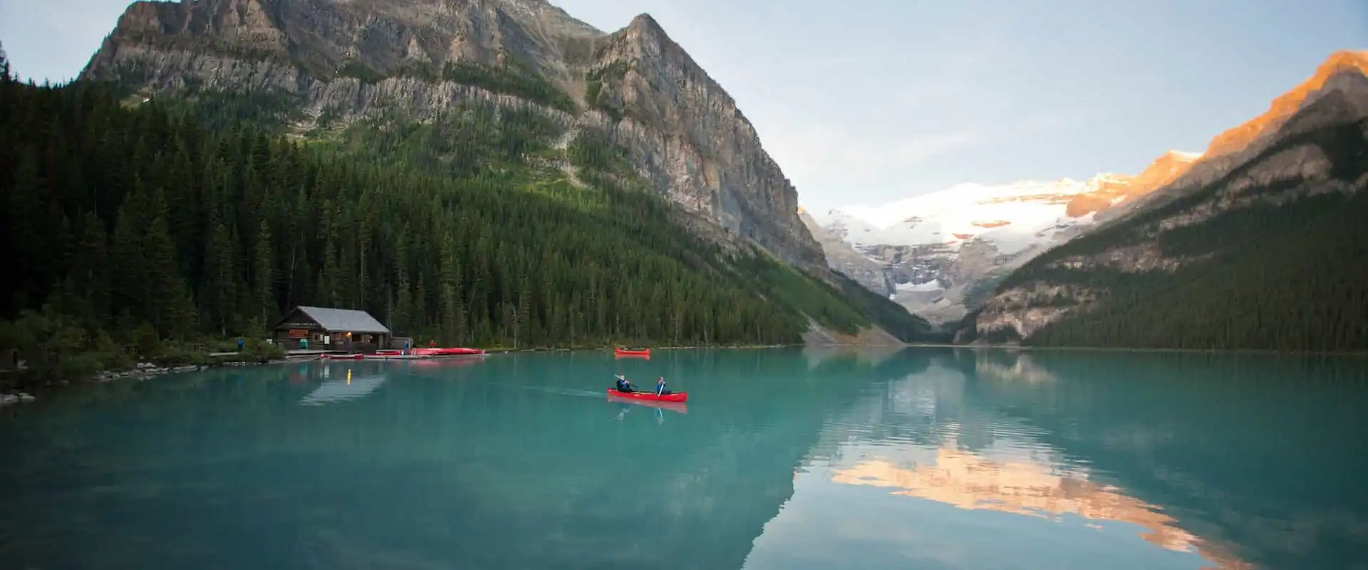 Visit Lake Louise in the evening on the Deluxe Lake Louise Tour