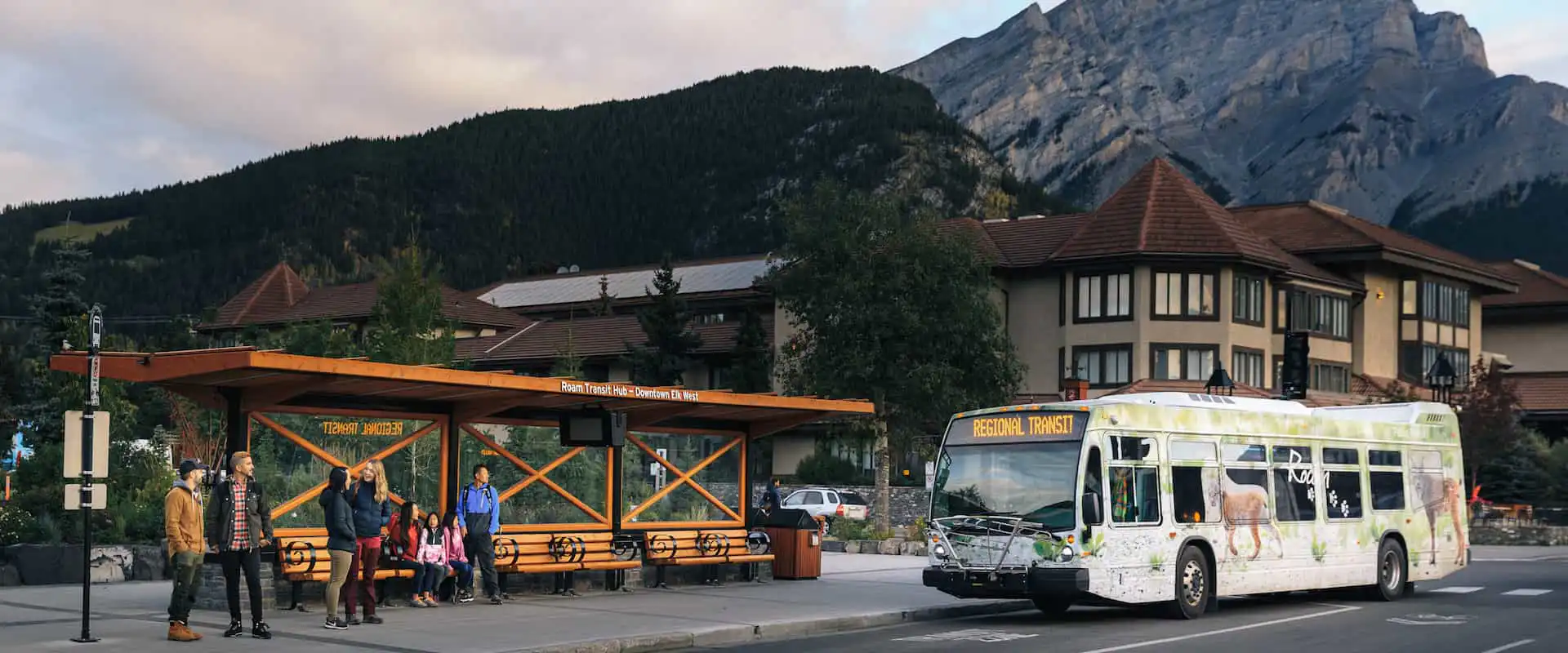 Roam Transit Bus in Banff