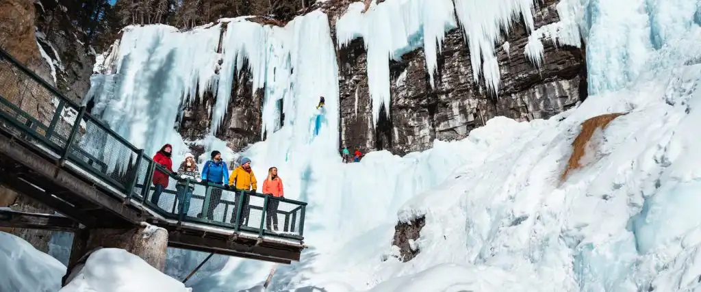 Upper Falls on the Johnston Canyon Icewalk